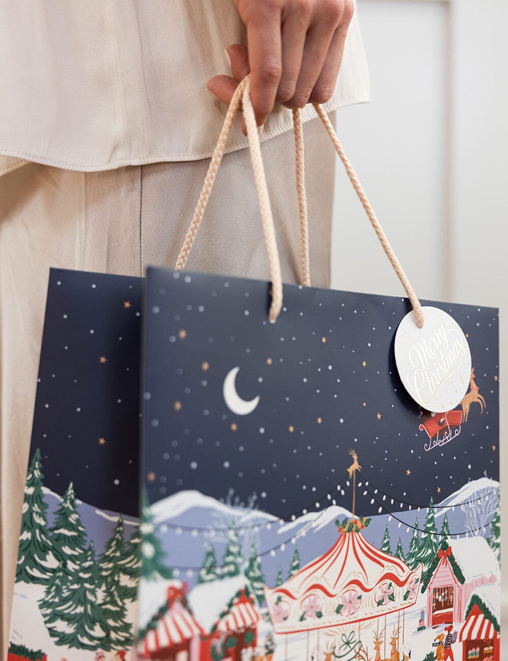 Large Gift Bag - Christmas Market