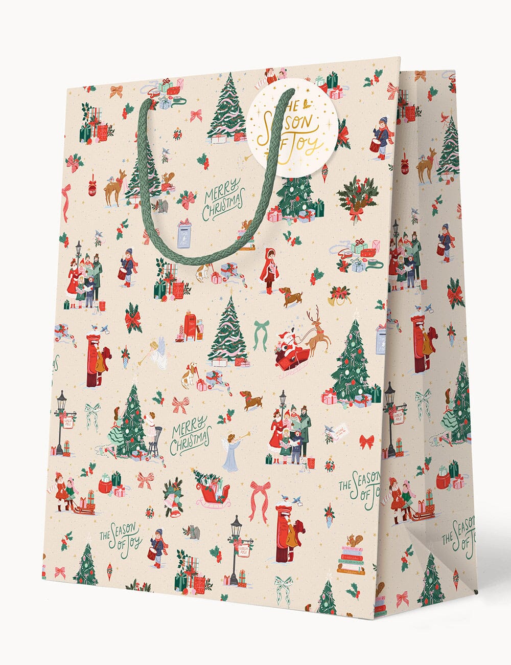 Large Gift Bag - Season of Joy Gift Bag Bespoke Letterpress 