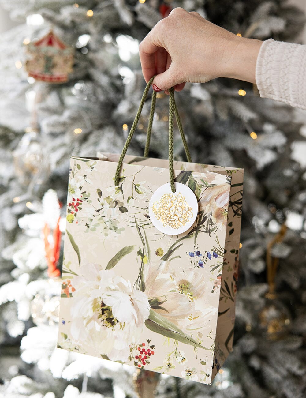 Medium Gift Bag - Summer Peonies