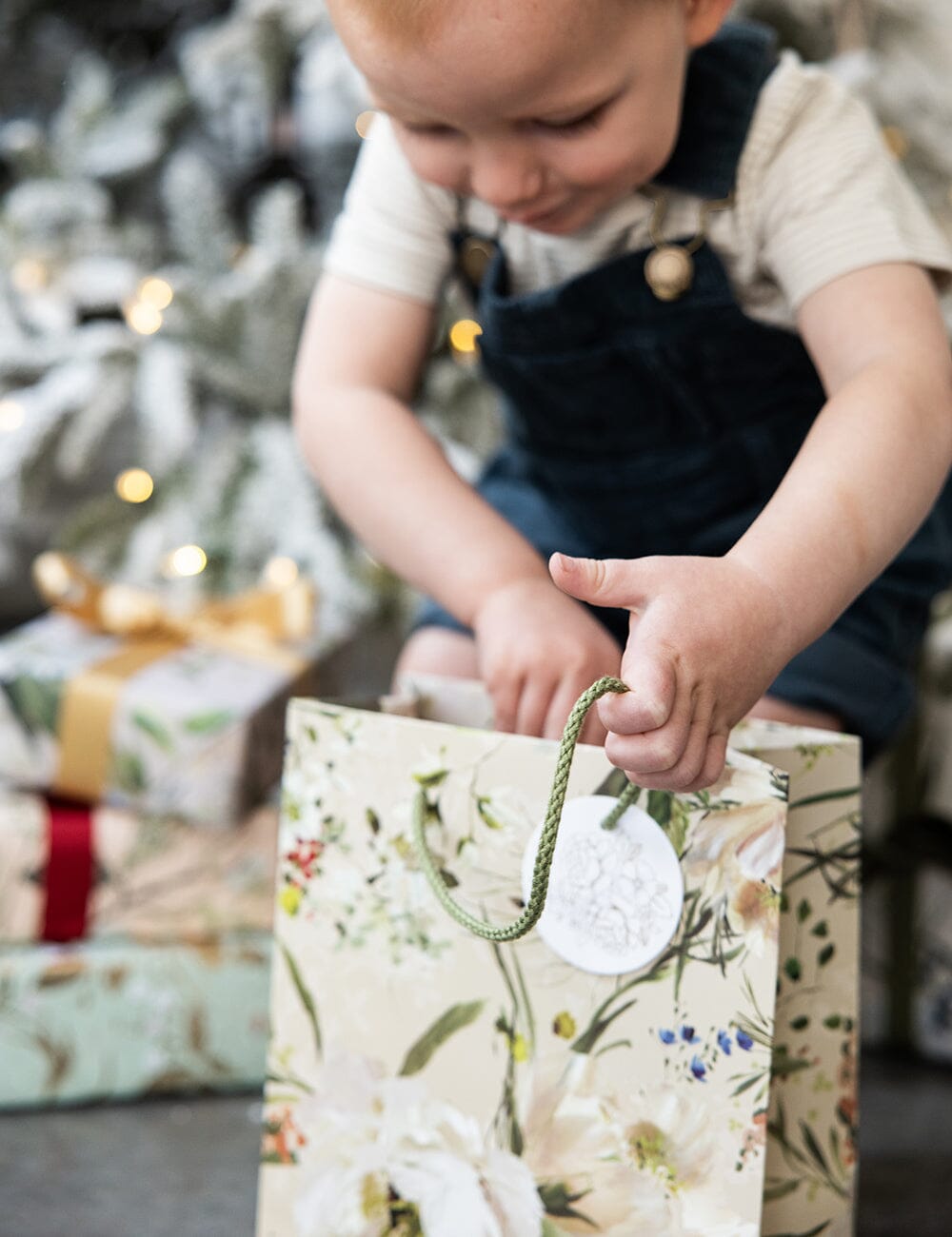 Medium Gift Bag - Summer Peonies