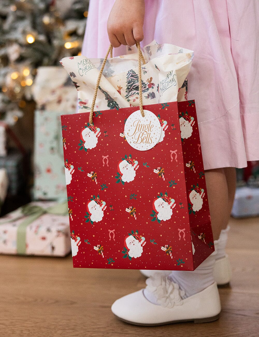 Medium Gift Bag - Jingle Bells
