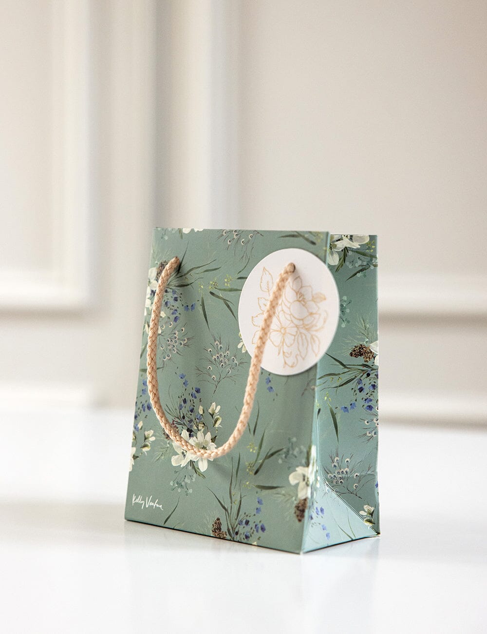 Small Gift Bag - English Garden Bespoke Letterpress 