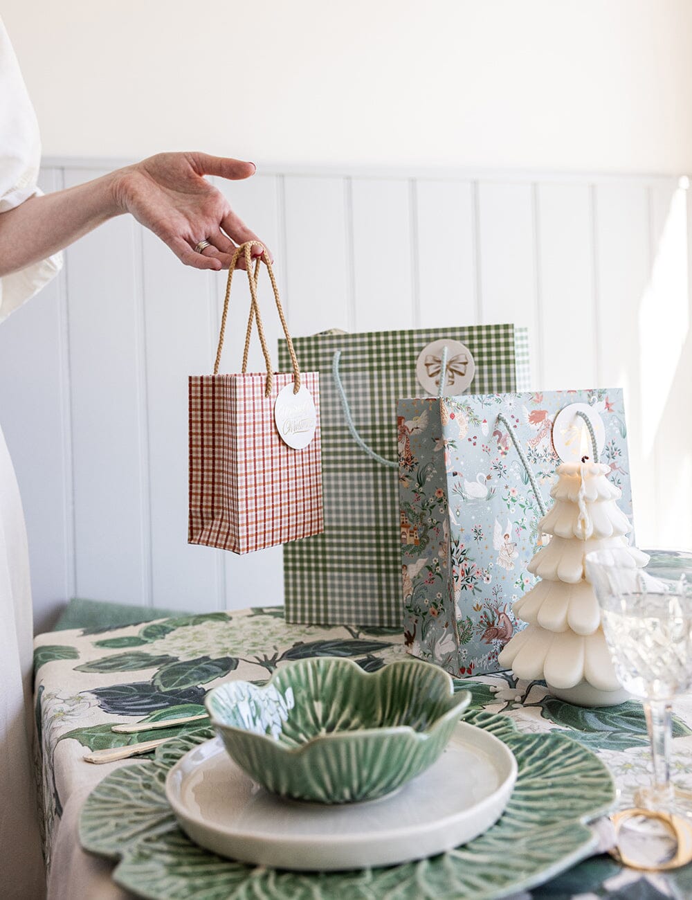 Small Christmas Gift Bag - Christmas Tartan