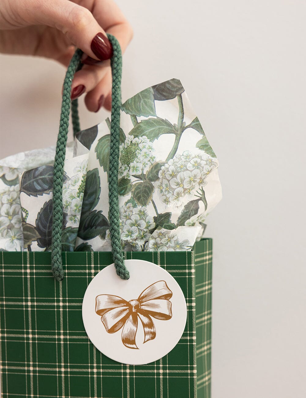 Small Gift Bag - Spruce Tartan