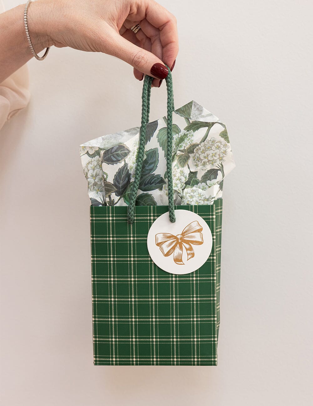 Small Gift Bag - Spruce Tartan