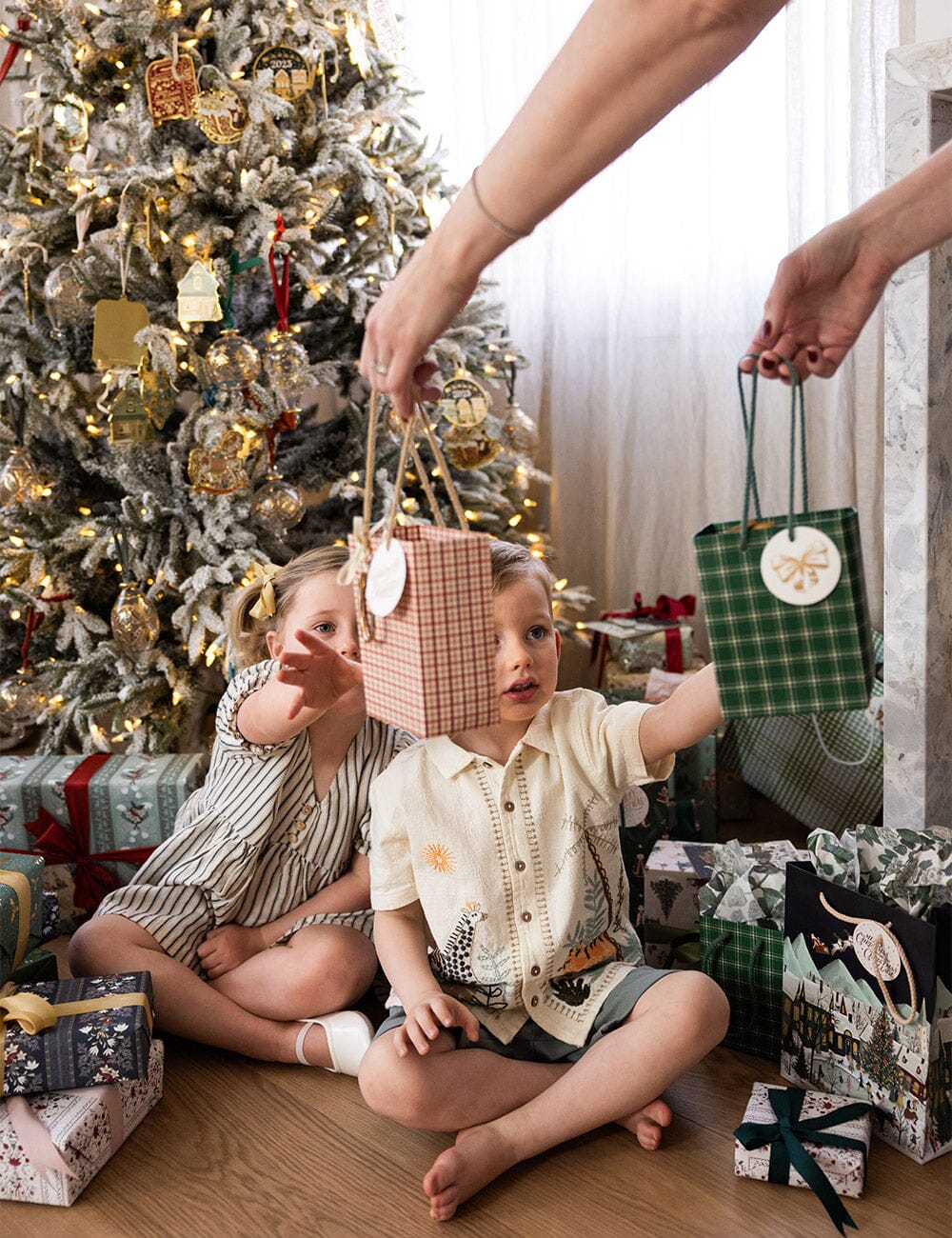 Small Gift Bag - Spruce Tartan