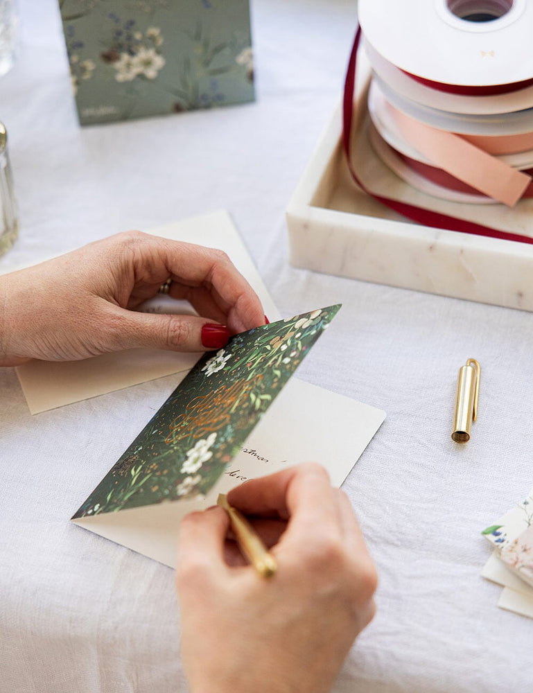 6 Pack Christmas Greeting Card Boxset - A Christmas Garden Greeting Cards Boxset Bespoke Letterpress 