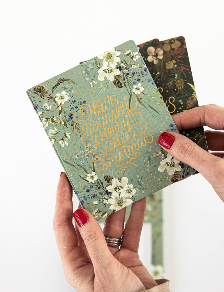 6 Pack Christmas Greeting Card Boxset - English Garden Greeting Cards Boxset Bespoke Letterpress 