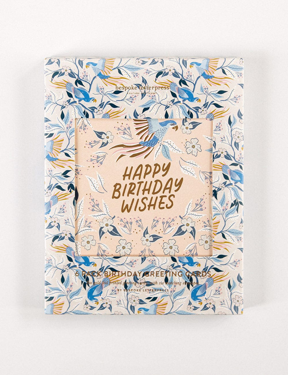 6 Pack Birthday Greeting Card Boxset - Parrots