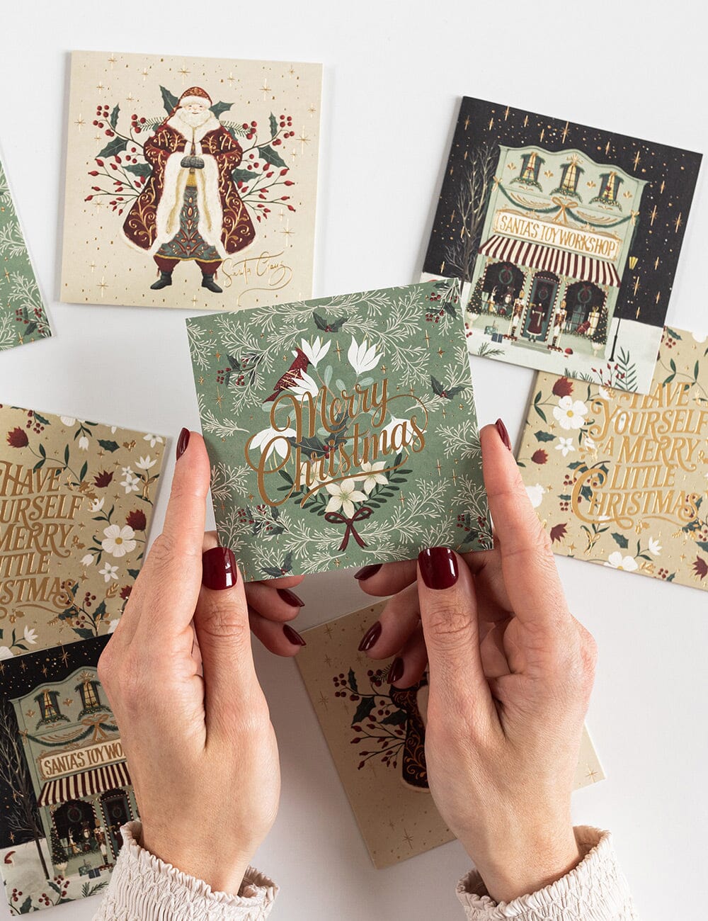 12 Pack Christmas Small Card Boxset - The Christmas Village