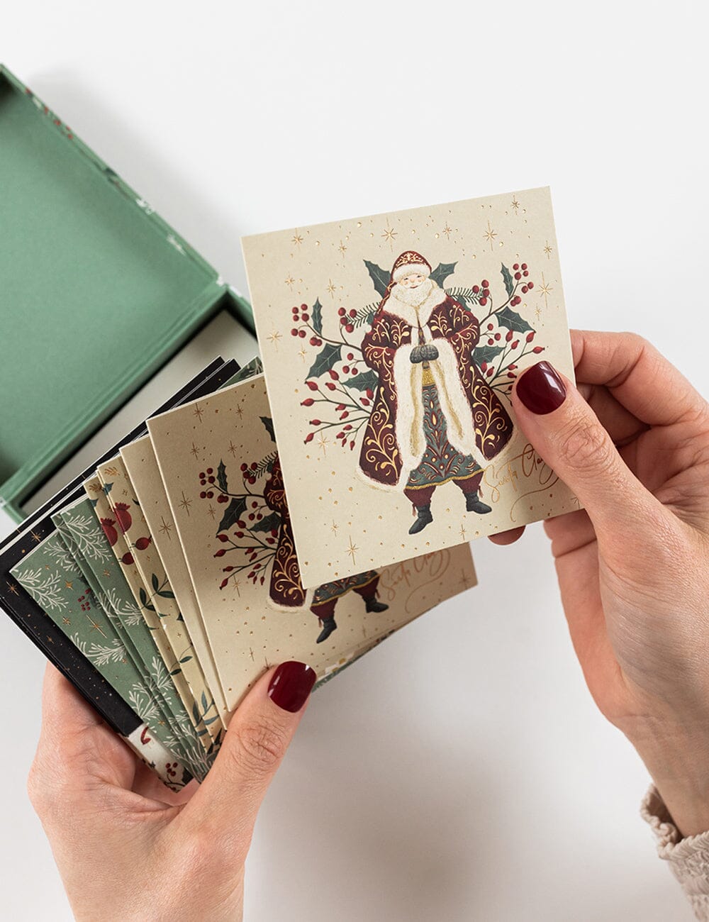 12 Pack Christmas Small Card Boxset - The Christmas Village