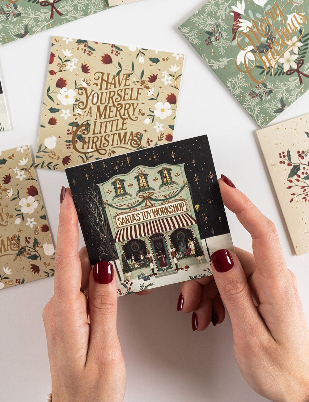 12 Pack Christmas Small Card Boxset - The Christmas Village