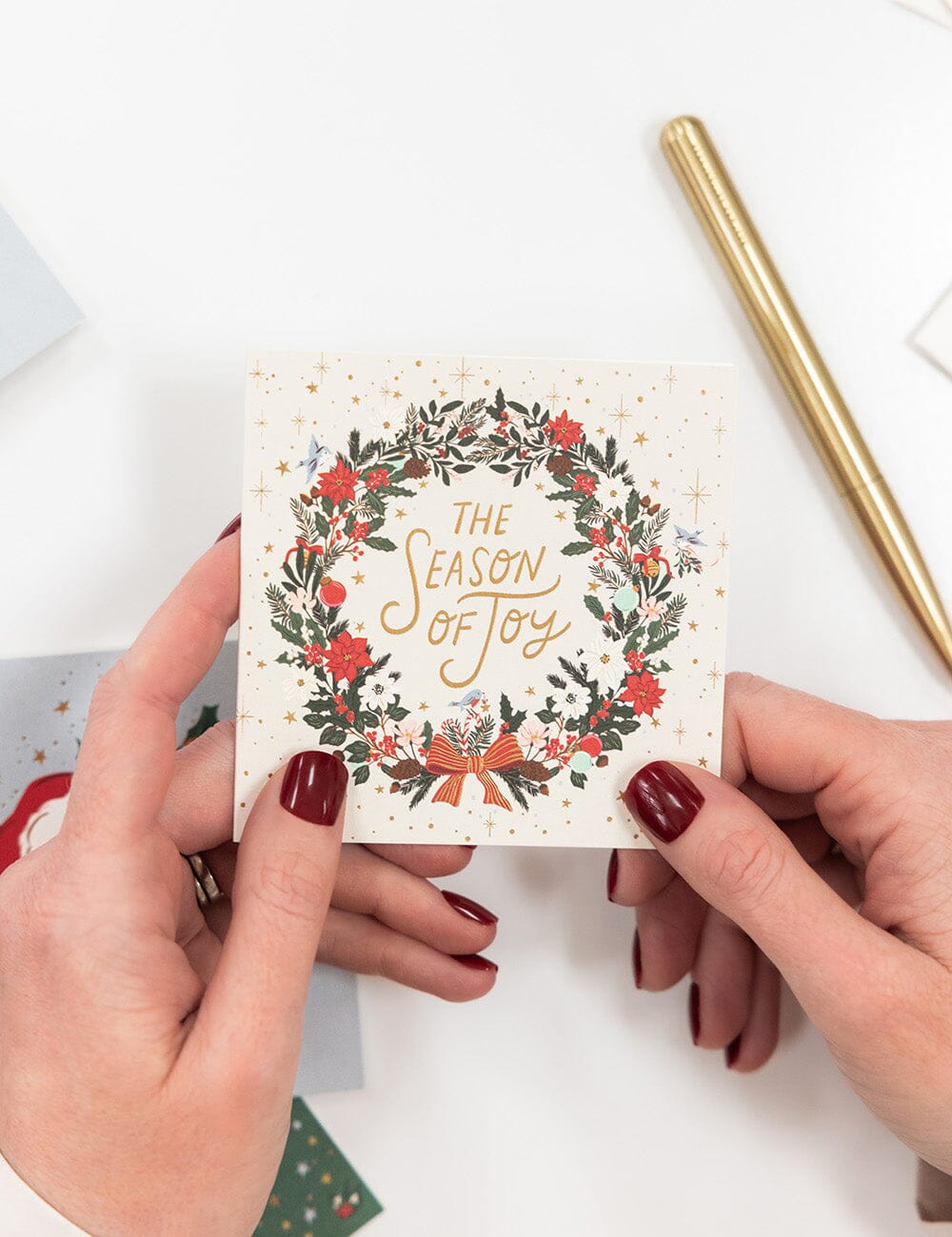 12 Pack Christmas Small Card Boxset - Season of Joy