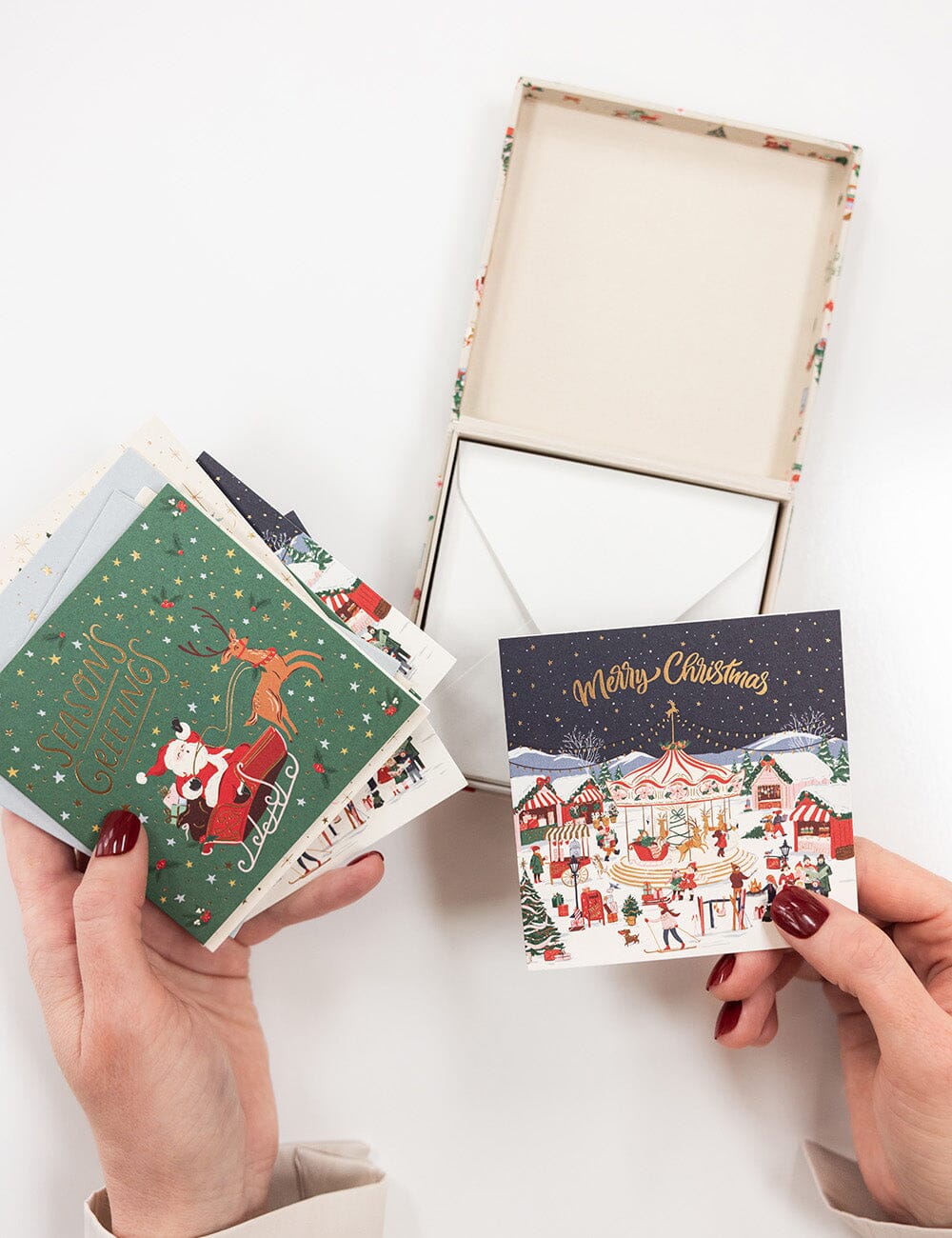 12 Pack Christmas Small Card Boxset - Season of Joy