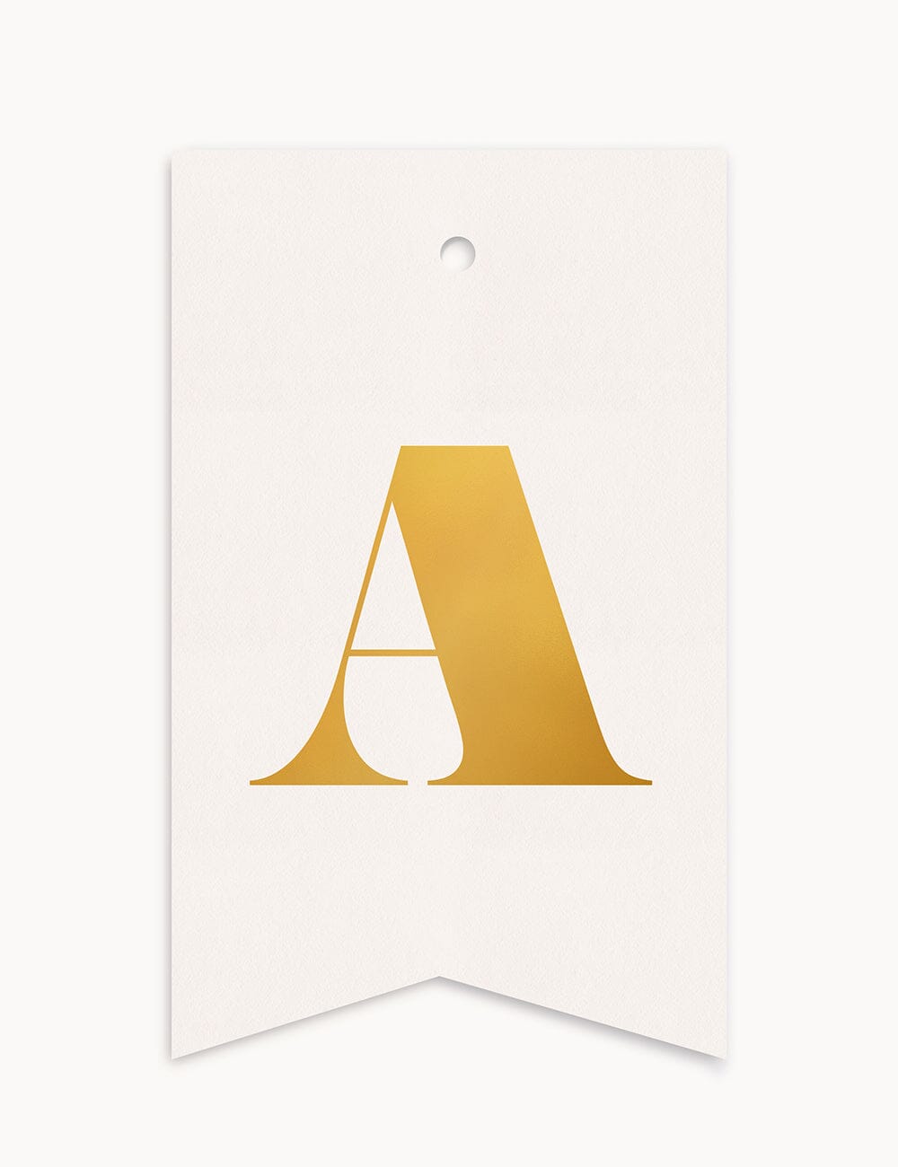 A - Alphabet Gift Tag Gift Tags Bespoke Letterpress 