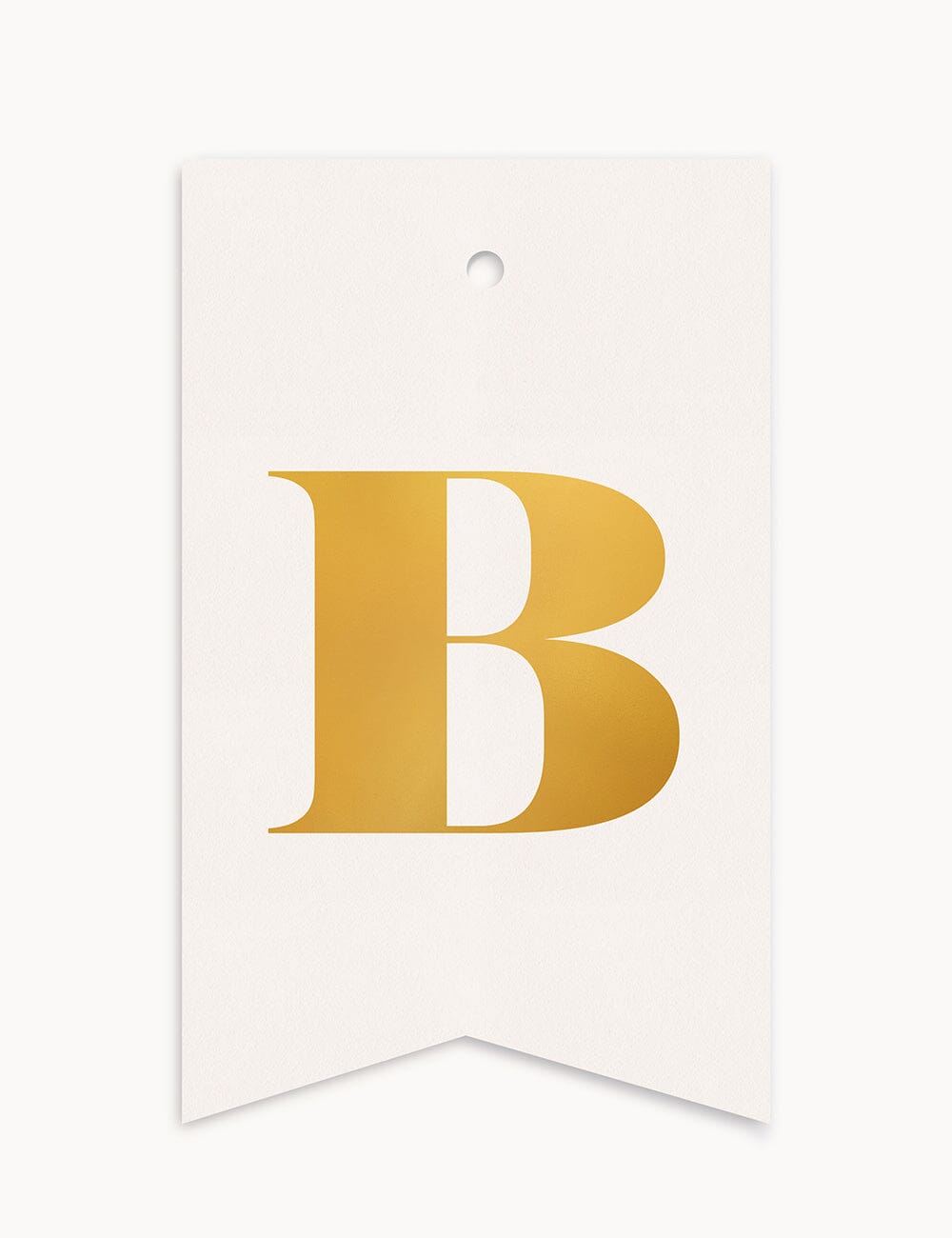 B - Alphabet Gift Tag Gift Tags Bespoke Letterpress 