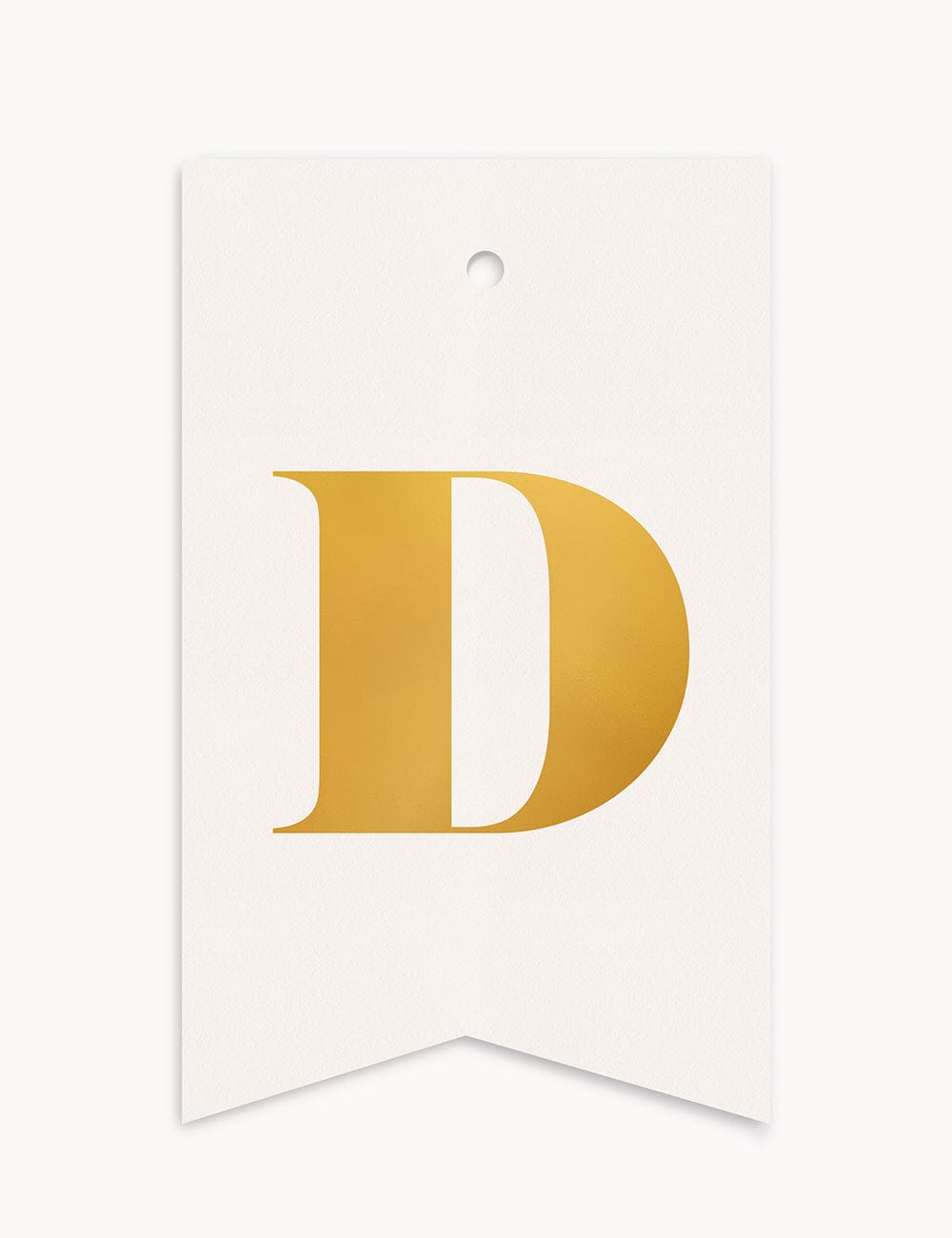 D - Alphabet Gift Tag Gift Tags Bespoke Letterpress 
