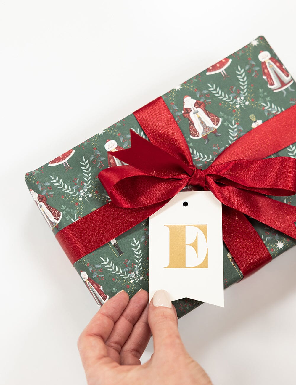 E - Alphabet Gift Tag