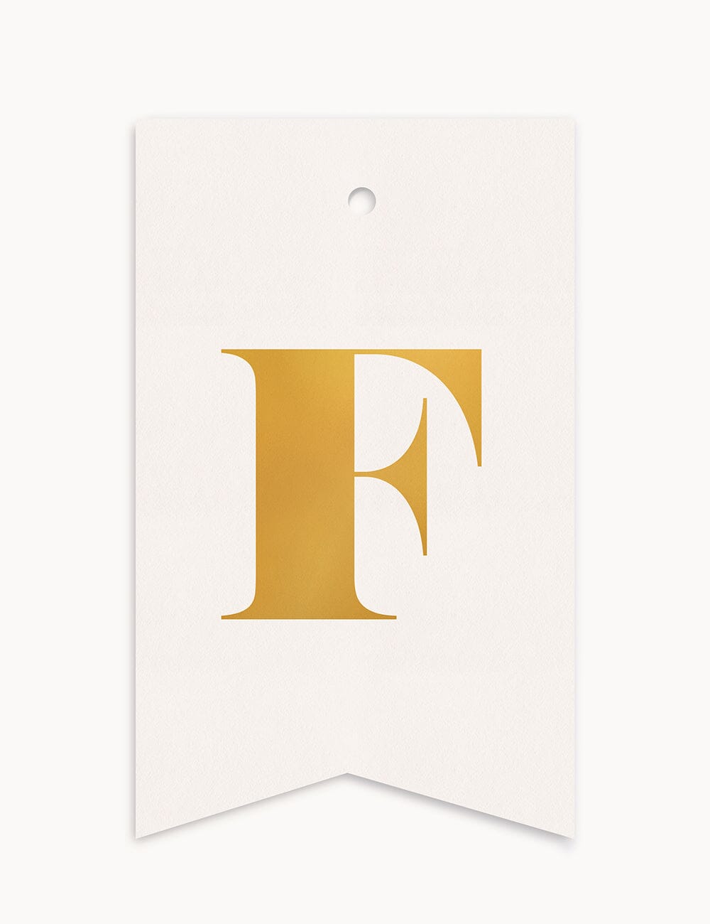 F - Alphabet Gift Tag Gift Tags Bespoke Letterpress 