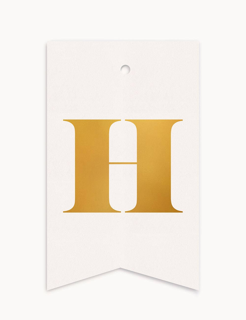 H - Alphabet Gift Tag