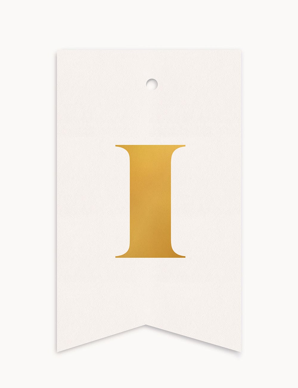 I - Alphabet Gift Tag