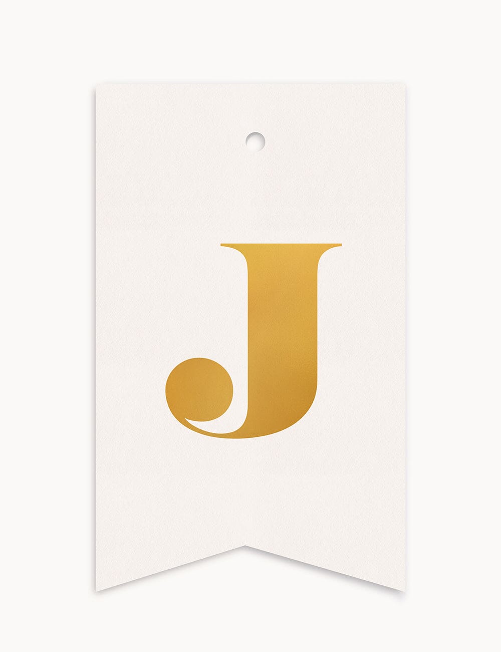 J - Alphabet Gift Tag