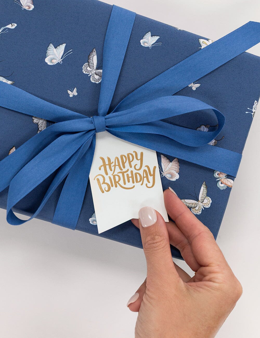 Happy Birthday - Single Tag Gift Tags Bespoke Letterpress 