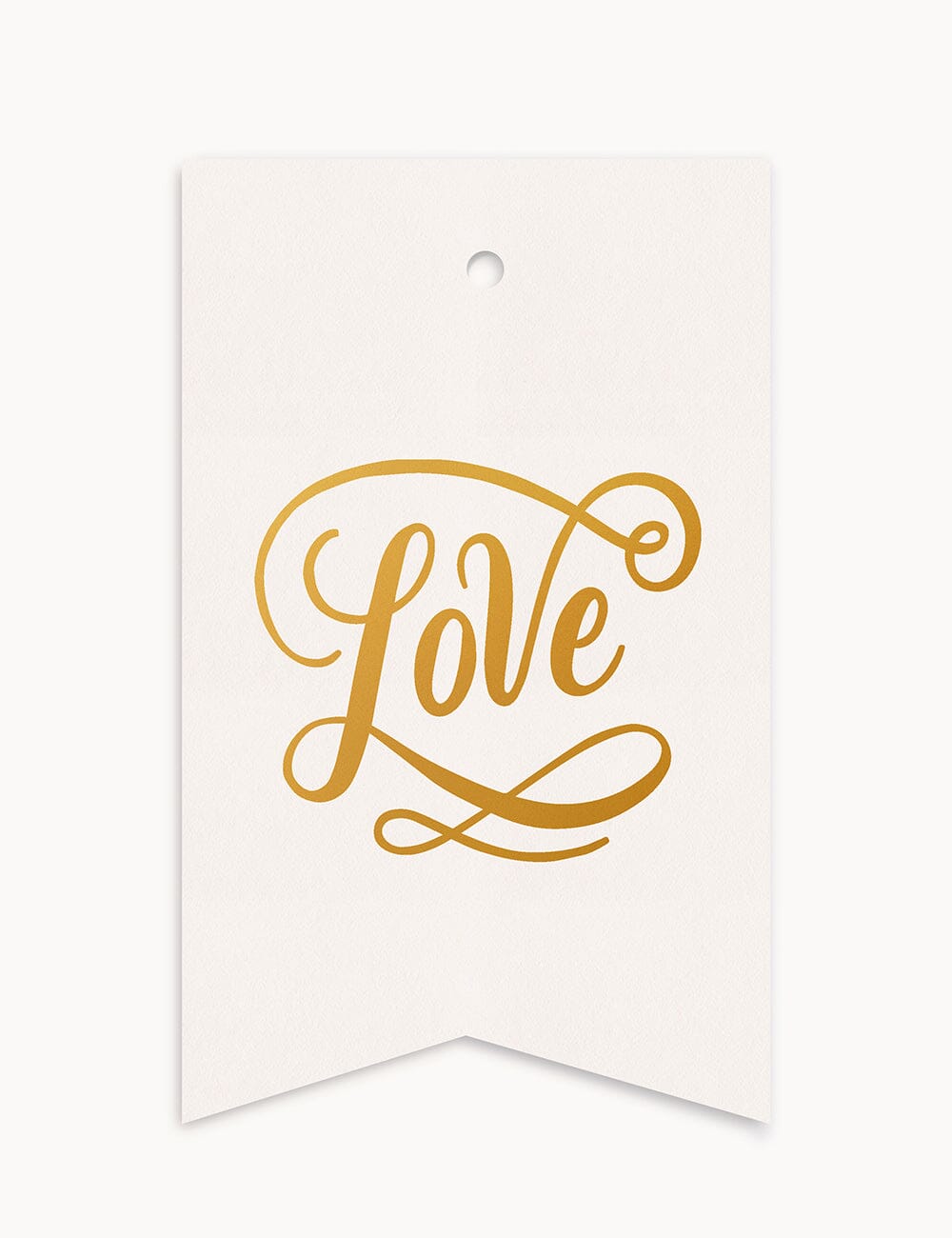 Love - Single Tag Gift Tags Bespoke Letterpress 