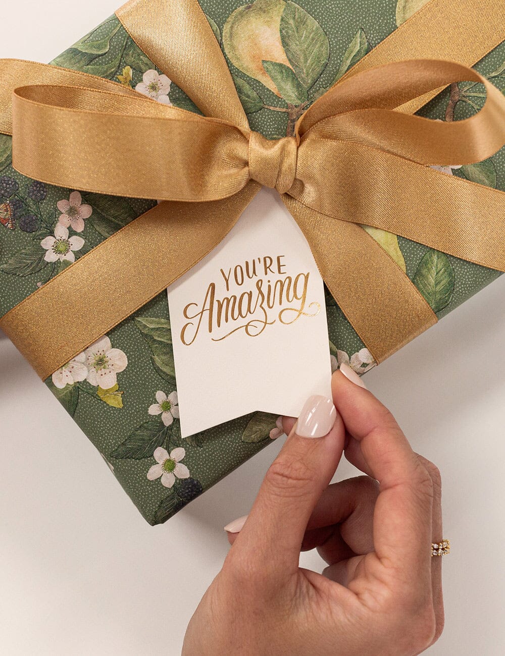 You're Amazing - Single Tag Gift Tags Bespoke Letterpress 
