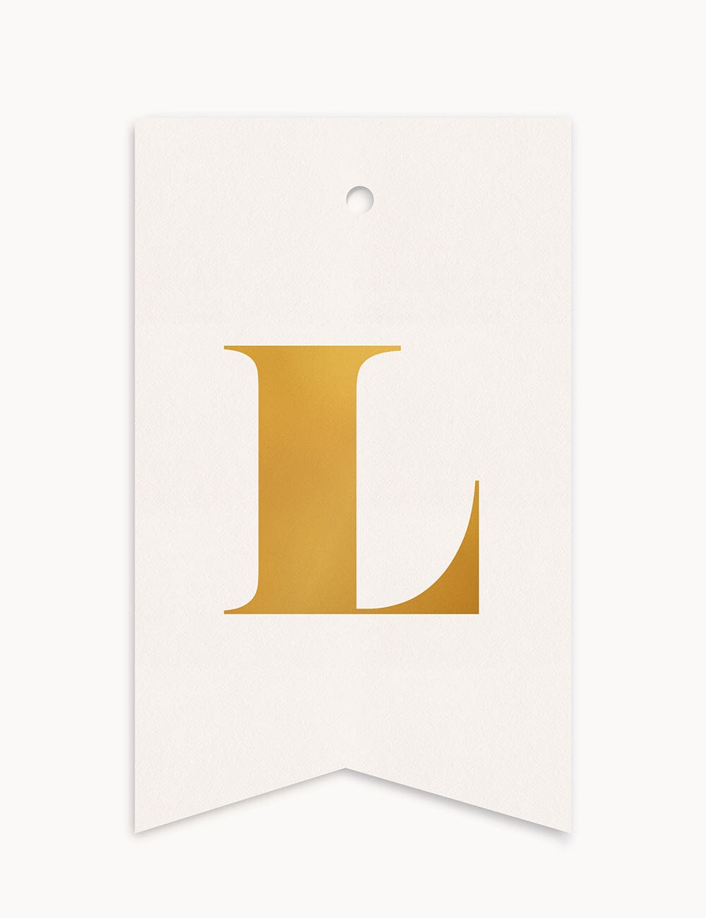 L - Alphabet Gift Tag