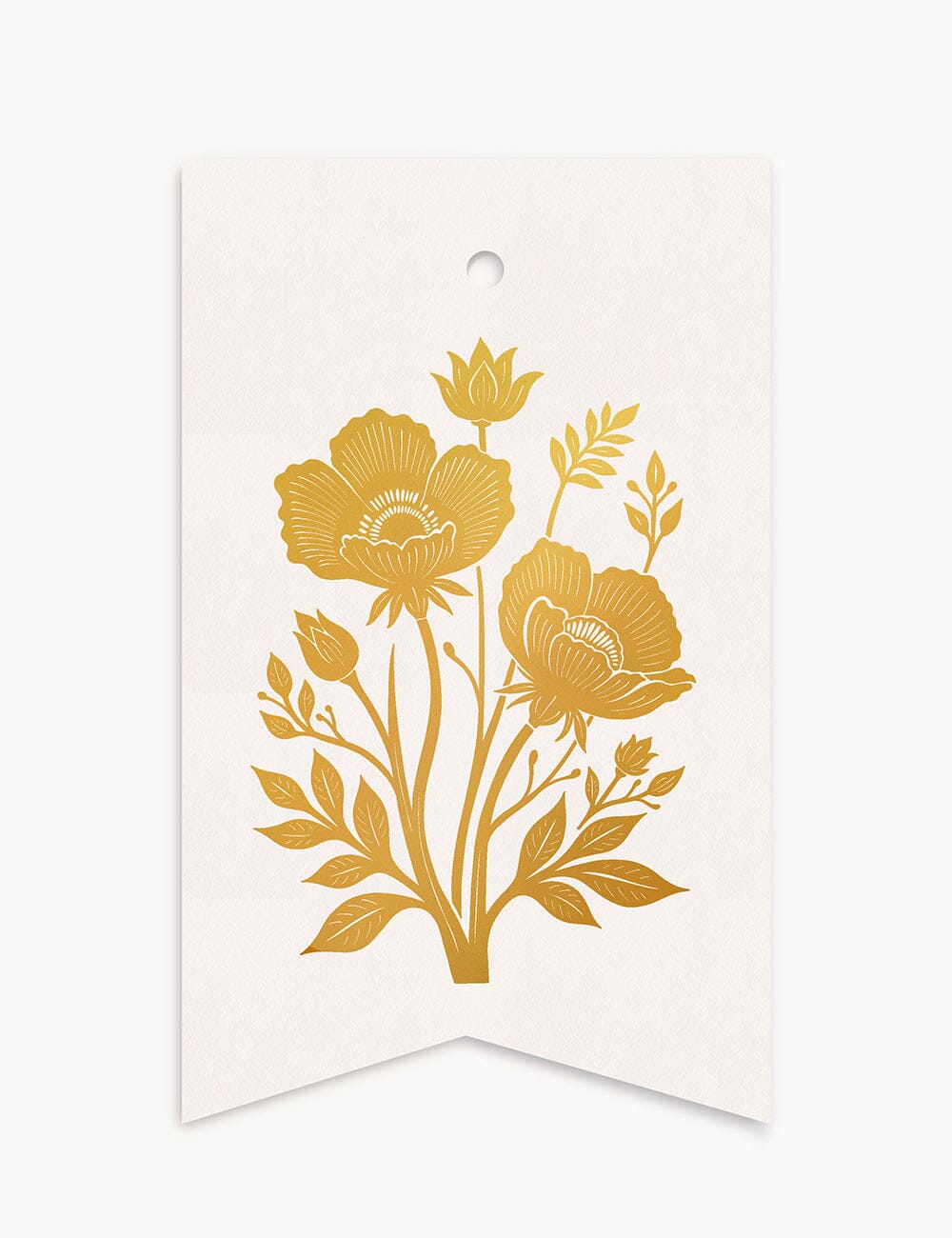 Wildflowers - Single Tag Gift Tags Bespoke Letterpress 
