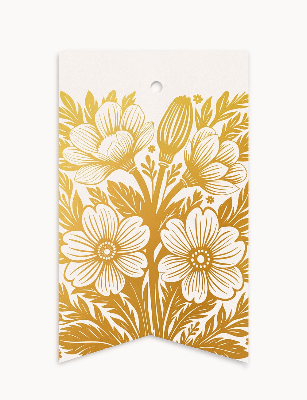 Daisies - Single Tag Gift Tags Bespoke Letterpress 