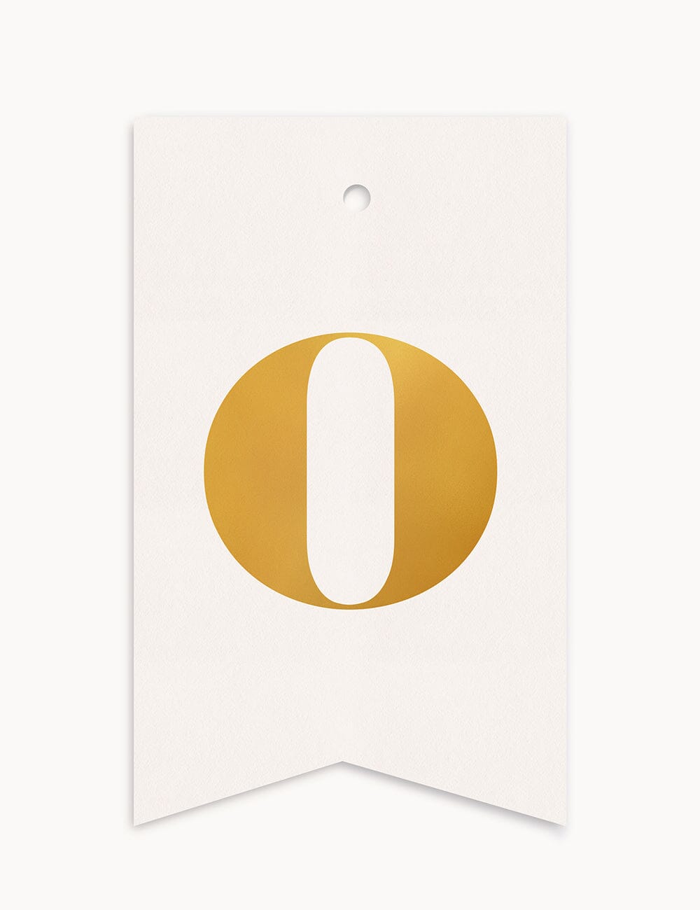 O - Alphabet Gift Tag Gift Tags Bespoke Letterpress 