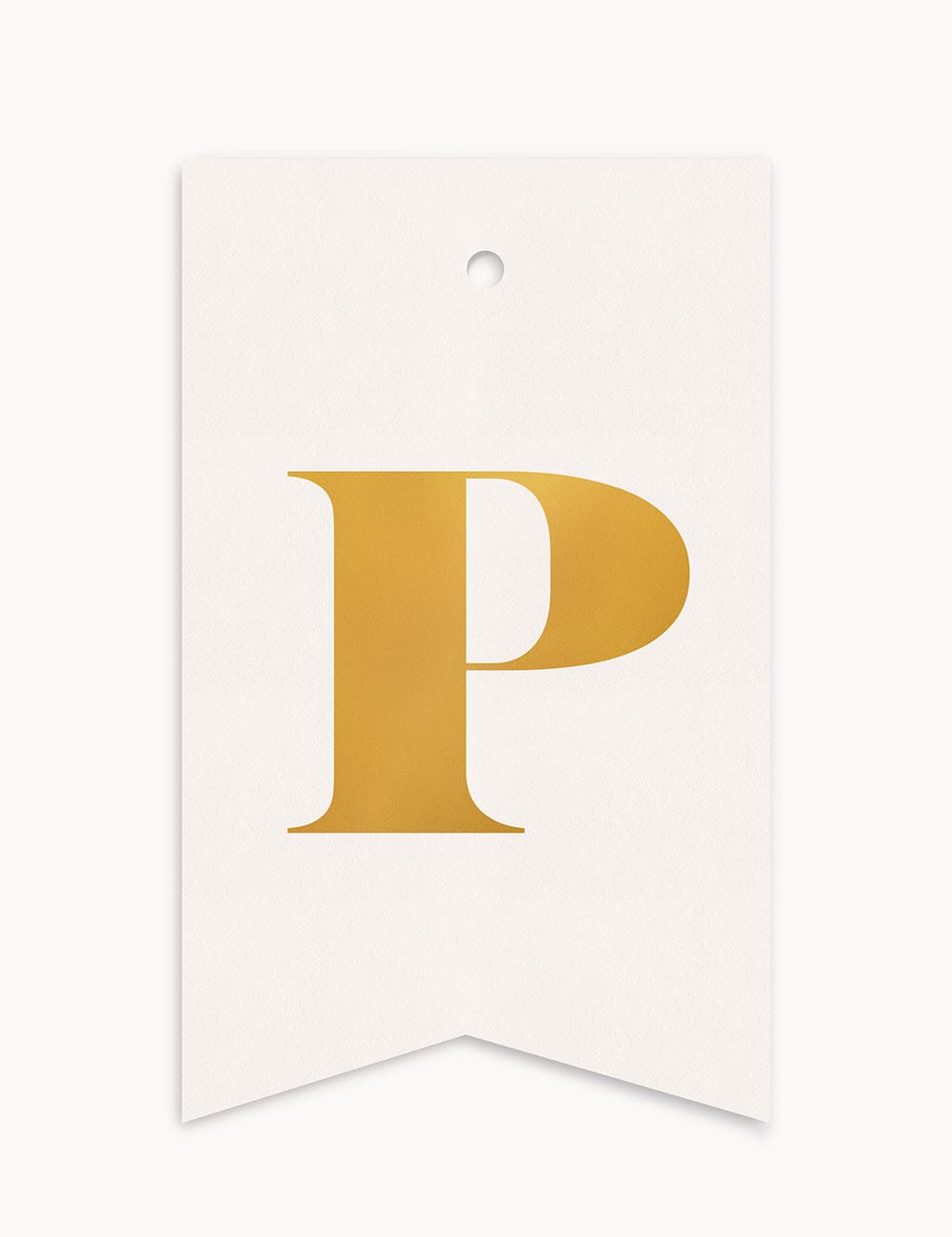 P - Alphabet Gift Tag