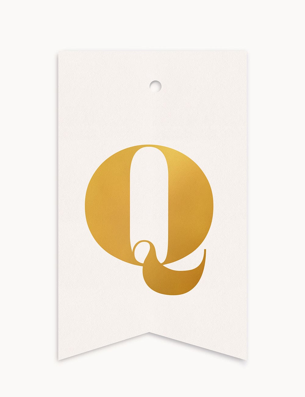 Q - Alphabet Gift Tag Gift Tags Bespoke Letterpress 