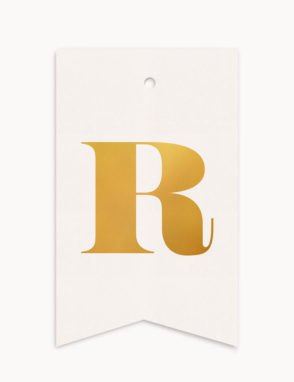 R - Alphabet Gift Tag Gift Tags Bespoke Letterpress 