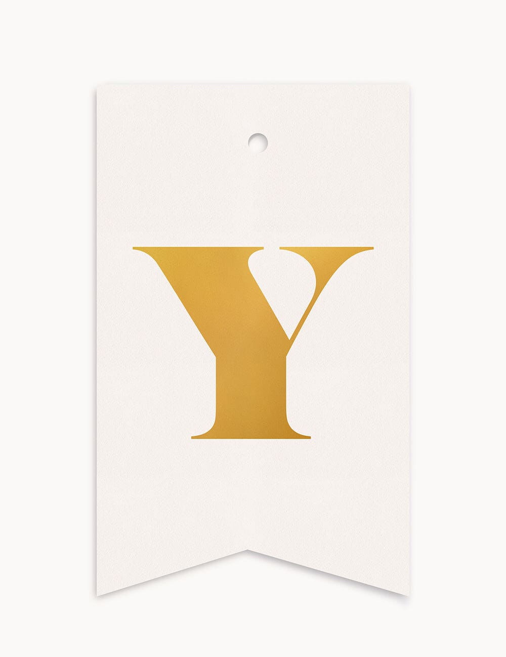 Y - Alphabet Gift Tag