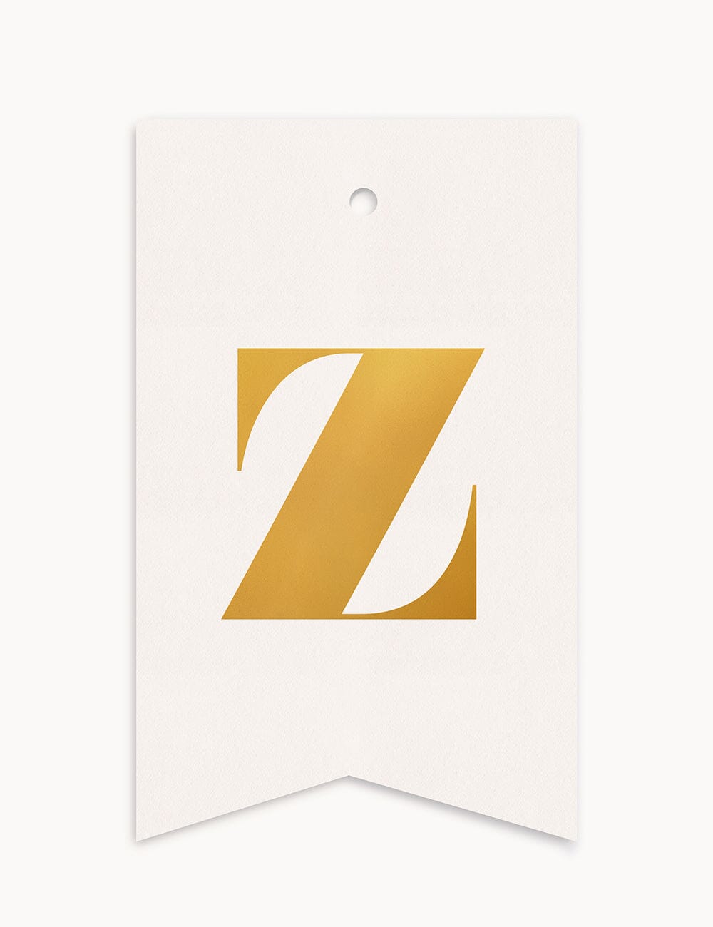 Z - Alphabet Gift Tag