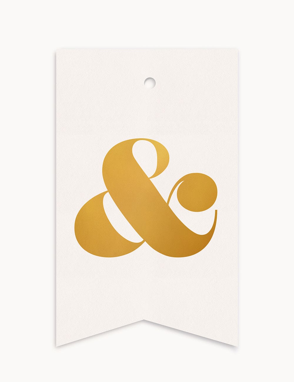 & - Alphabet Gift Tag Bespoke Letterpress 