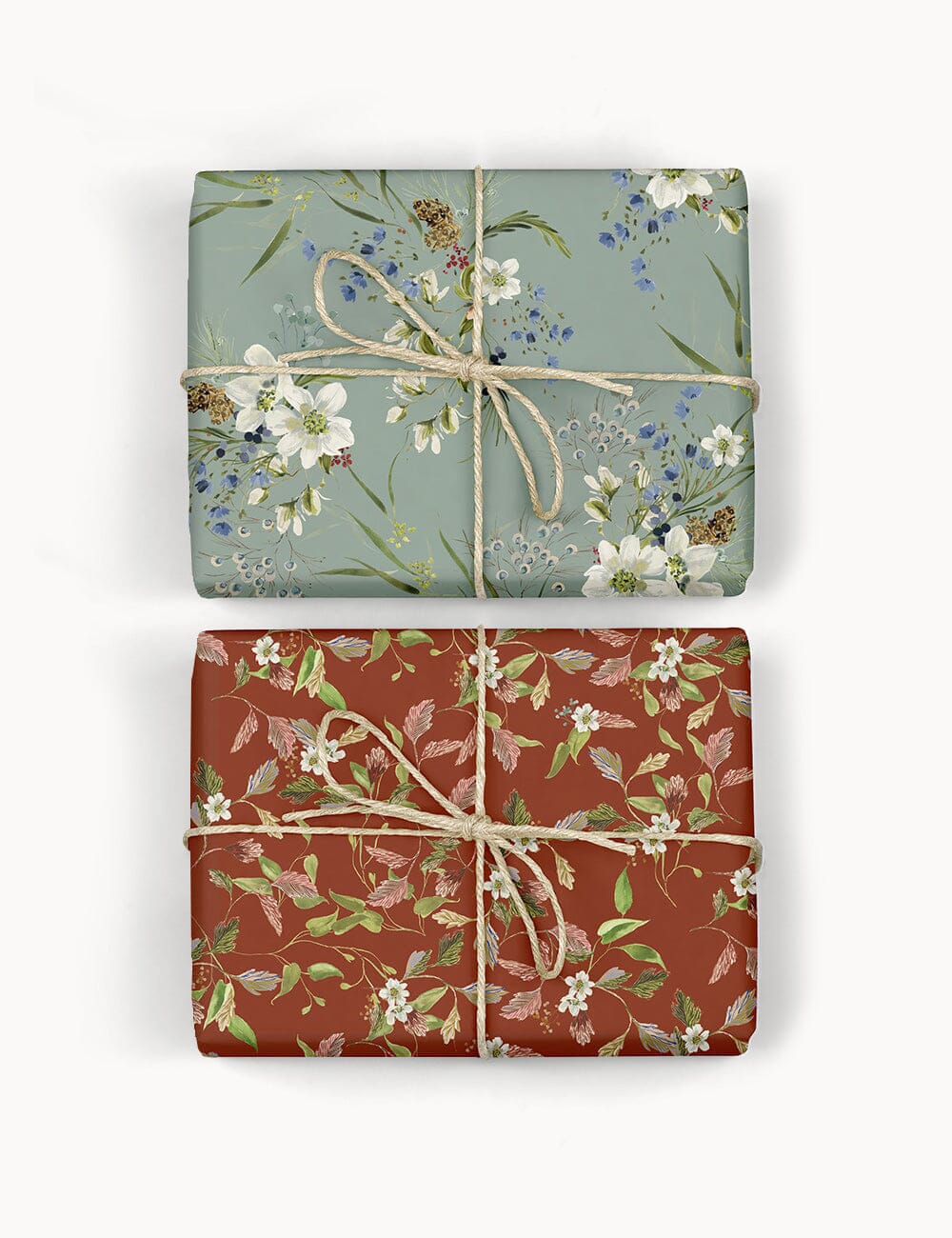 English Garden / Christmas Blooms 6pk Gift Wrap