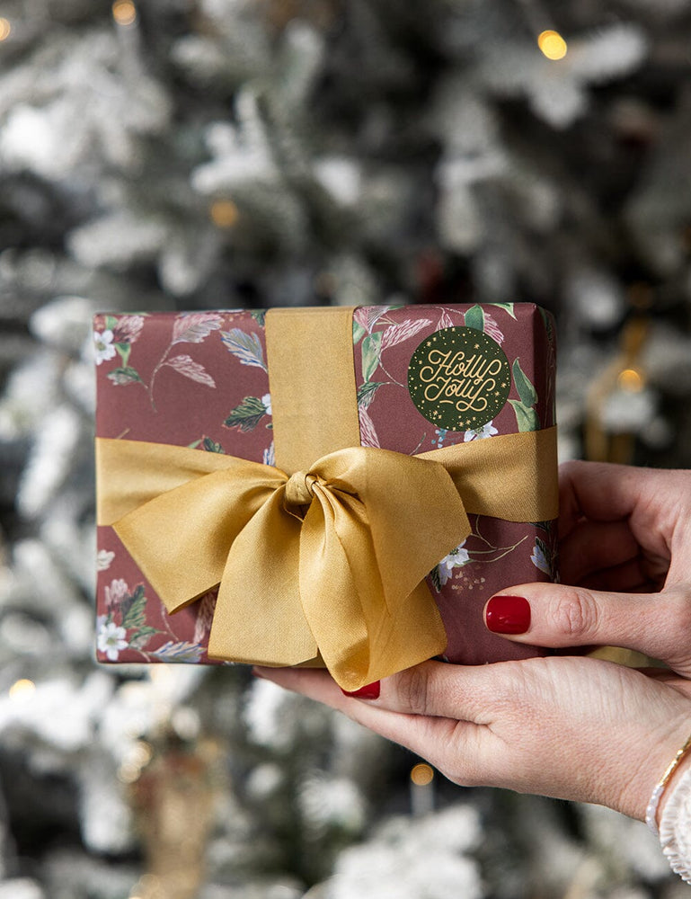 English Garden / Christmas Blooms 6pk Gift Wrap Gift Wrap Bespoke Letterpress 