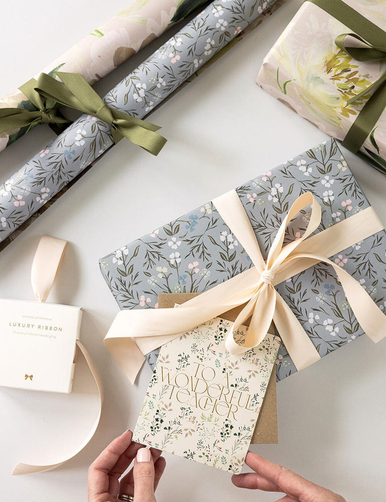 Peony Study/Primrose 6pk Gift Wrap Gift Wrap Bespoke Letterpress 