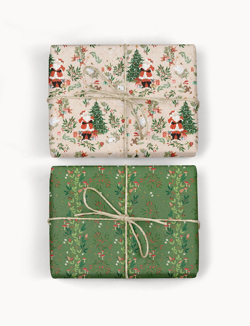 Jolly Santa / Holly & Twinkle 6pk Gift Wrap