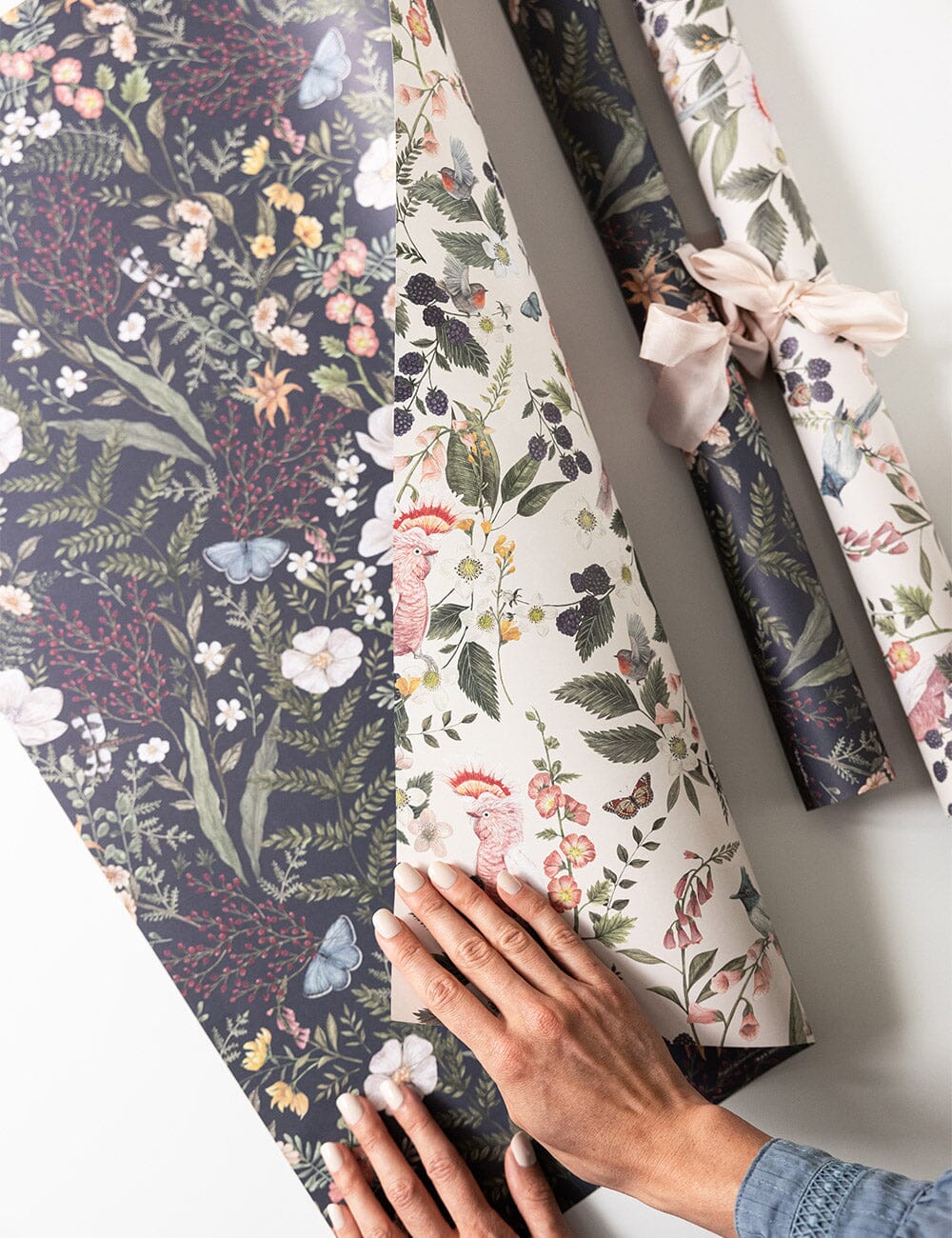 Cockatoo / Dusk In Bloom 6pk Gift Wrap Sheets