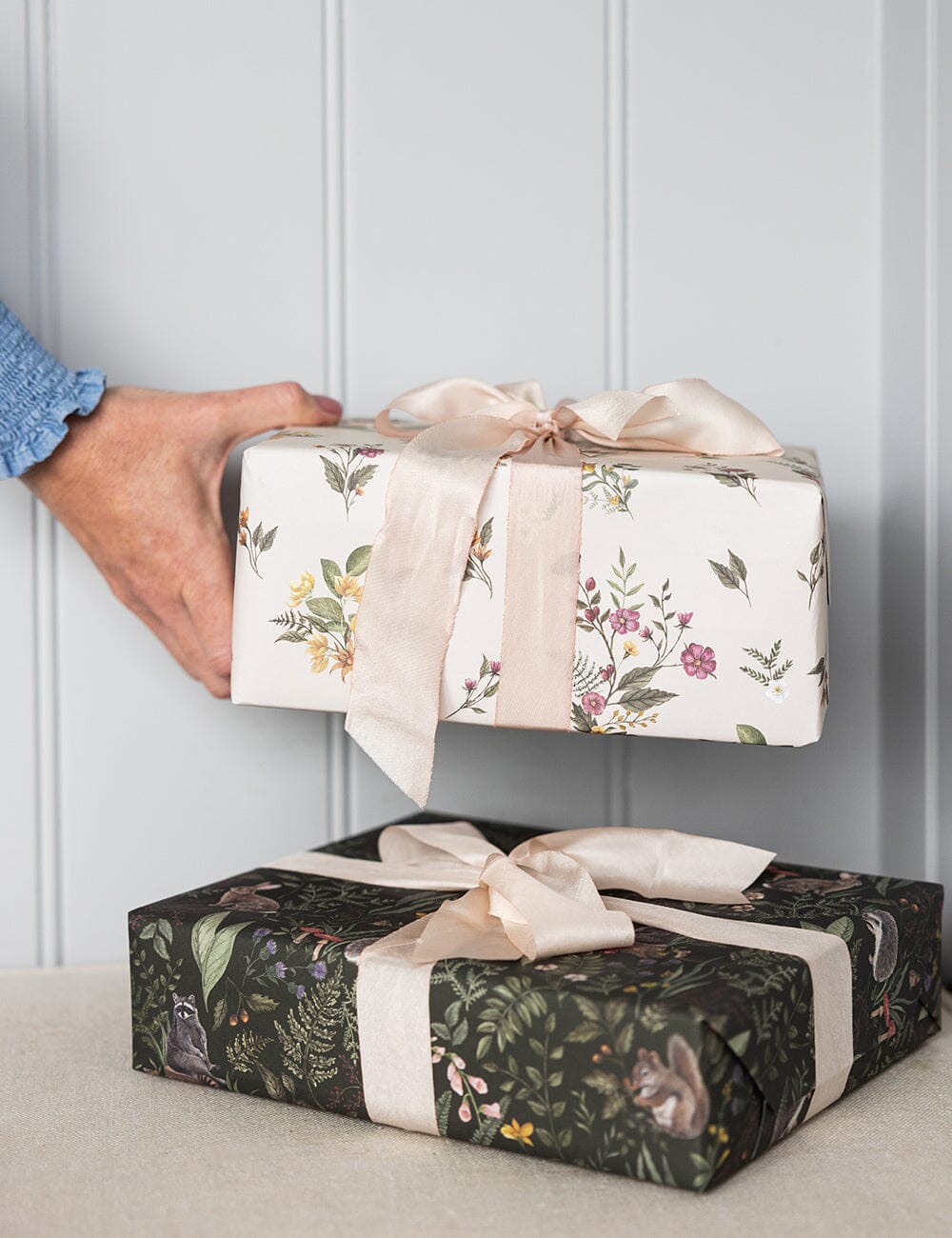 Dainty Blooms / Forest Friends 6pk Gift Wrap Sheets