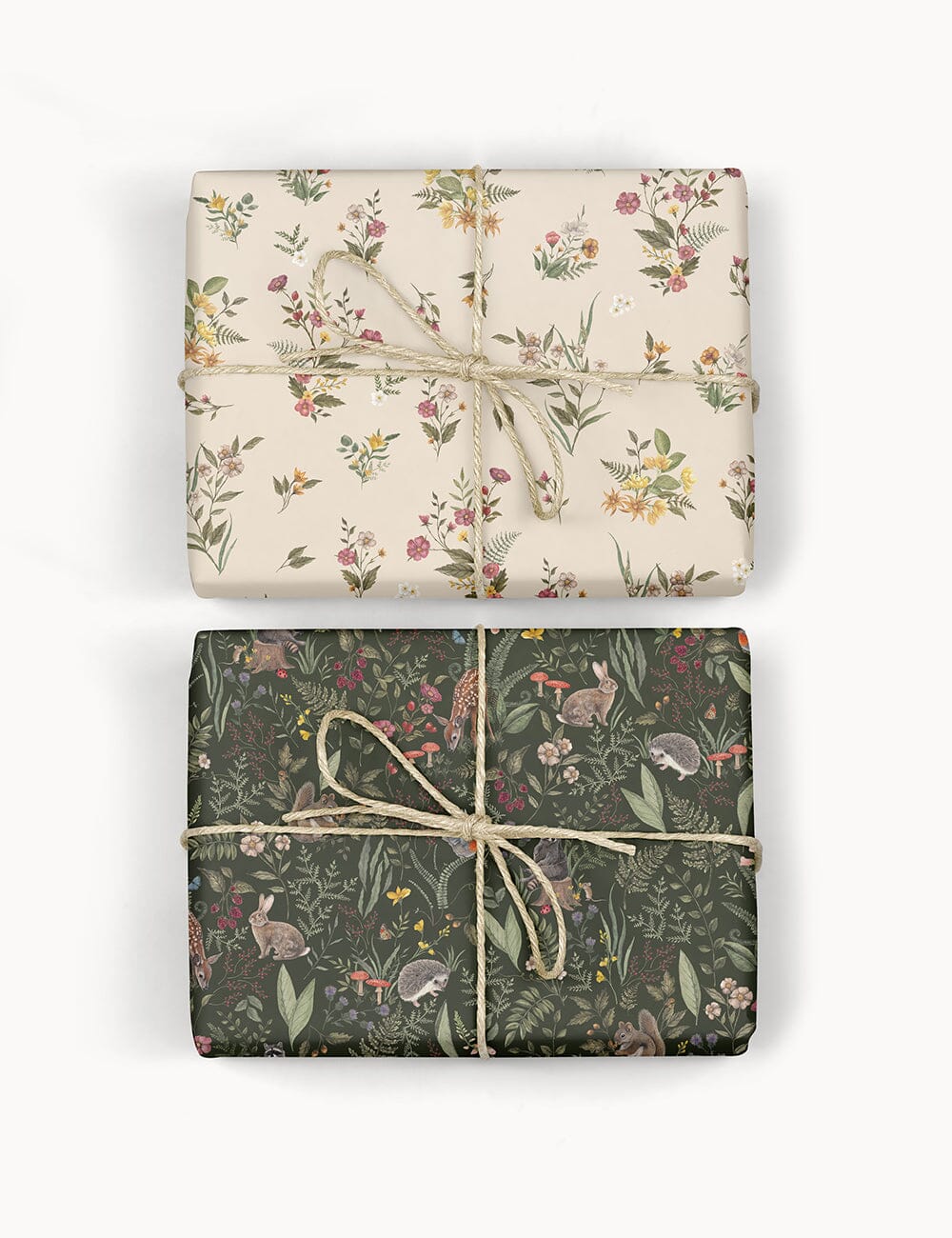 Dainty Blooms / Forest Friends 6pk Gift Wrap Sheets