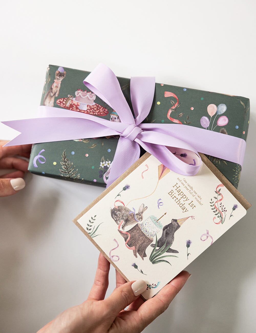 Wildflower Trellis / Woodland Party 6pk Gift Wrap Sheets