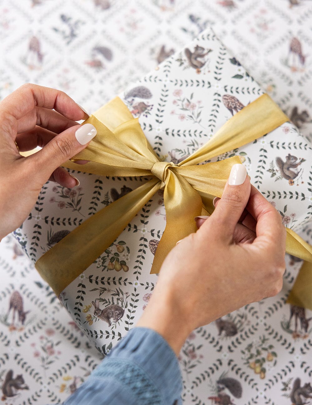 Wildflower Trellis / Woodland Party 6pk Gift Wrap Sheets