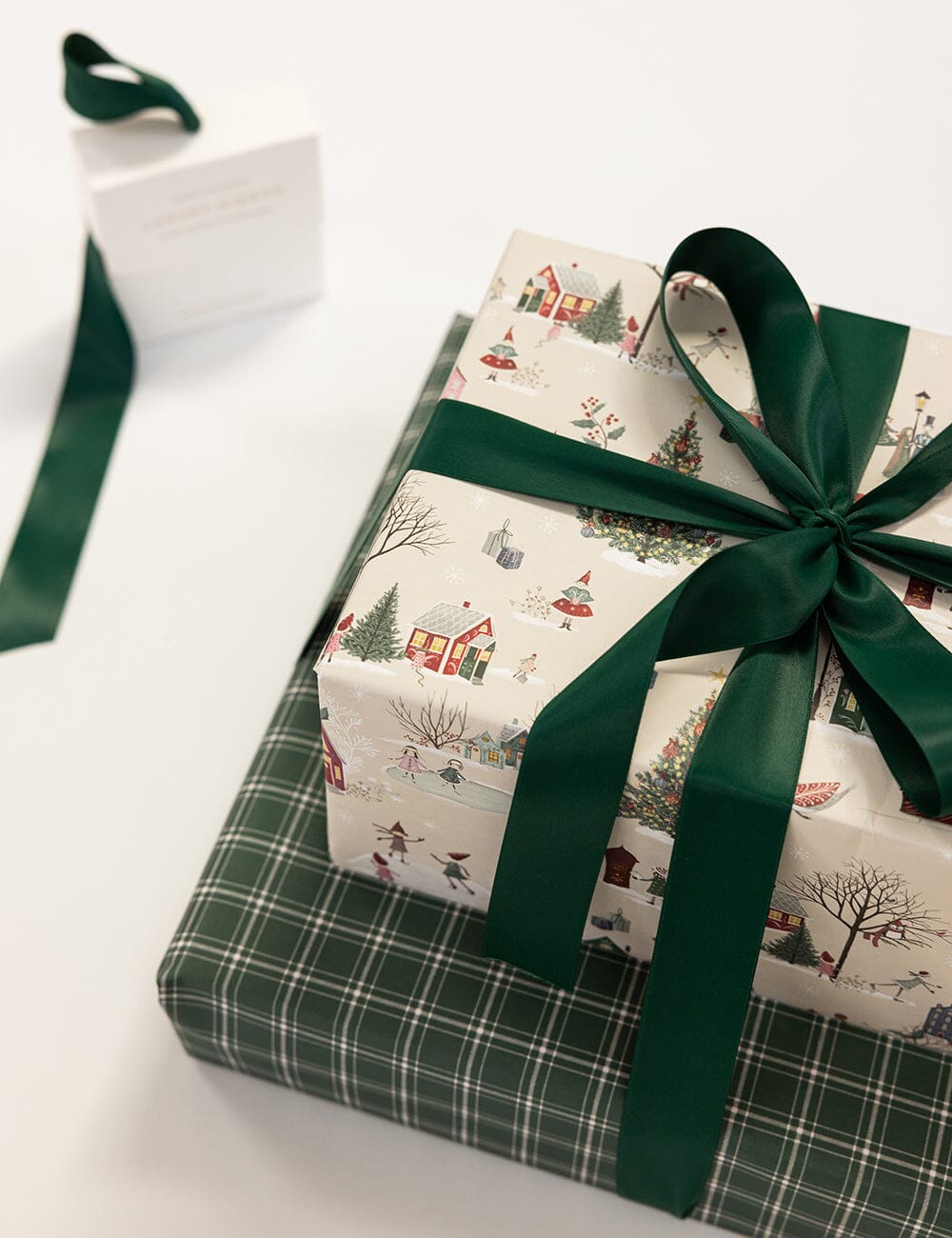 Christmas Winter Wonderland / Spruce Tartan Gift Wrap 100pk