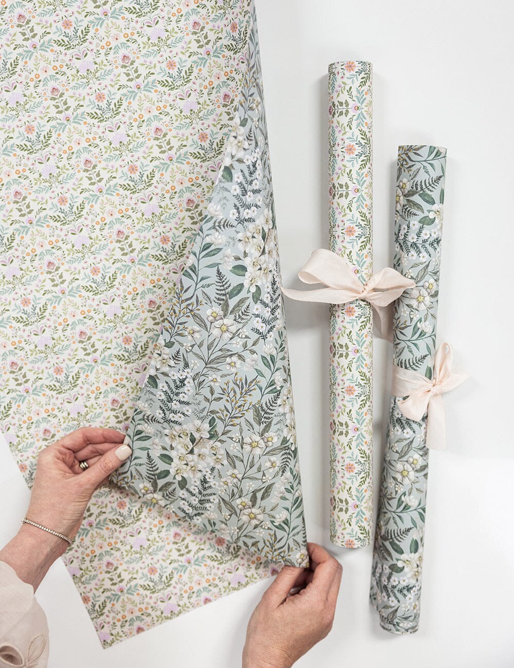 Bramblefloss / Ivory Garden Gift Wrap 100pk Gift Wrap Bespoke Letterpress 